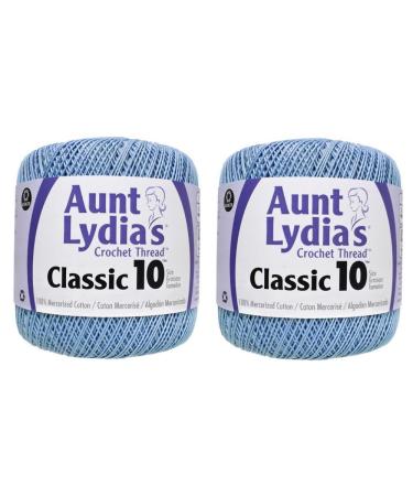 Aunt Lydia's Crochet Thread - Size 10 - Delft (2-Pack)