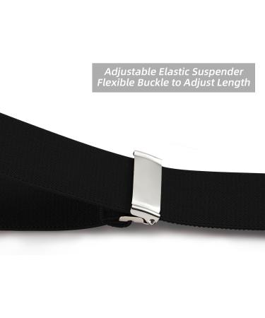 Men's Adjustable Y-Back Braces with 6 Metal Clips - Heavy Duty Elastic Pants Braces - Dresime H se B rs - Buy Online on SooperMarket.com