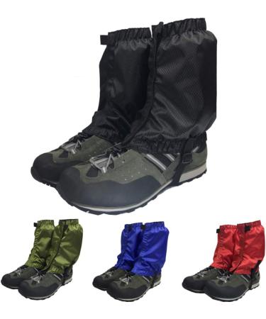 VORCOOL Lightweight Waterproof Snow Gaiters - 1 Pair Ankle Gaiters for Outdoor Hiking & Climbing (Black) | International Shipping Available - Buy Online on SooperMarket.com