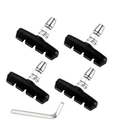 Chooee Bike V-Brake Pads, Bicycle Brake Pad Set, 2 Pairs Universal Brake Shoes 55mm/Black