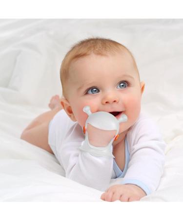 BAOK Hand Biting Rings for Babies | Anti-Drop Silicone Bite Ring Toys | Durable Dental Play Stuff | Safe Baby Gifts - Orange - Buy Online on SooperMarket.com