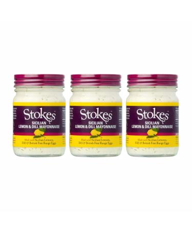 Stokes Sicilian Lemon & Dill Mayonnaise 205g - Pack of 3