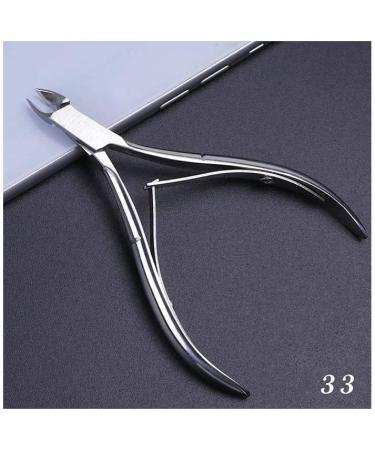 1pcs Double-end Nail Art Cuticle Remover Stainless Steel Manicure Pedicure Pusher Fork Scissor Trimmer 2-ways Nails Tool 27 - Buy Online on SooperMarket.com