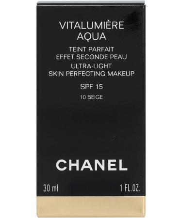 Chanel Vitalumiere Aqua Ultra Light Skin Perfecting Makeup SPF15 - 10 Beige 30ml - Buy Online on SooperMarket.com