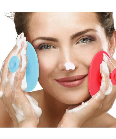 Zroven 4-Piece Silicone Face Brush Cleaning Pads - Acne Removal & Pore Cleanser Tool in Random Colors - Buy Online on SooperMarket.com