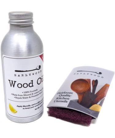Food Safe Lemon Mineral Oil for Cutting Boards & Utensils - 4.5 oz - Clear & Lemon-Scented - Buy Online on SooperMarket.com