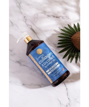 Arganatural Firming Collagen Coconut Shower Gel 2-Pack - 960ml/32 fl oz | Paraben-Free Bath Soap for Softening and Cleansing Skin - Pack of 2 - Buy Online on SooperMarket.com