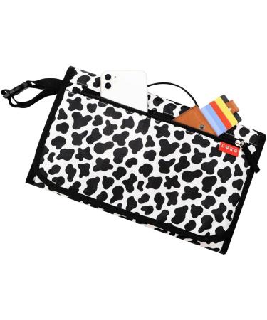 Lekebaby Nappy Changing Mat Portable Changing Mat Baby Travel Change Mat with Wipe-Pocket and Head Cushion Cow Stria Grey-Cow Stria - Buy Online on SooperMarket.com