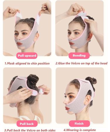 Beauty Face V-Line Mask 2Pcs Set for Chin Sculpting and Double Chin Reduction - Buy Online on SooperMarket.com