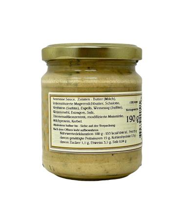 M. de Turenne B arnaise Sauce with Tarragon - Authentic French Gourmet Sauce in 190g Jar for International Shipping - Buy Online on SooperMarket.com