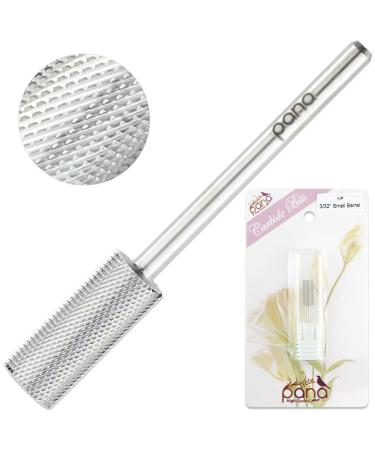 PANA Flat Top Small Barrel 3/32 Shank Size - Extra Fine Grit - Nail Drill Bit for Acrylic & Gel Nails - Silver - Buy Online on SooperMarket.com