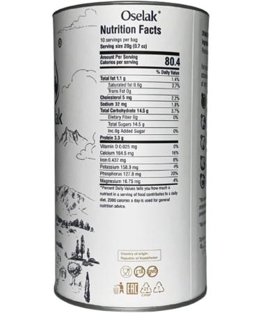 Oselak Donkey Milk Powder 200g Pure and 100% Natural High in Calcium Iron and Vitamin D Similar to Human Breast Milk Rich in Whey Protein Vitamins and Minerals Nothing Added Nothing Removed - Buy Online on SooperMarket.com