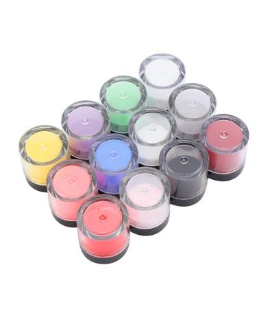12 Colors Acrylic Powder Set - Crystal Nail Art Decoration for Studios & Home | Builder Manicure Accessories - Buy Online on SooperMarket.com