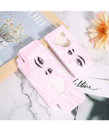 10Pcs False Eyelashes Box Eyelash Boxes Organizer Case Eyelash Adhesives (Pink heart-shaped window model) - Buy Online on SooperMarket.com