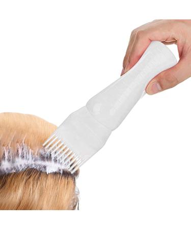 Hair Dye Brush Bottle Root Comb Applicator Bottle Hair Oil Bottle With Comb Hair Dye Bottle Applicator Comb With Graduated Scale For Home Salon Use White+Purple+Pink - Buy Online on SooperMarket.com