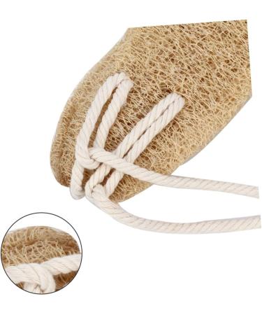 Exfoliating Loofah Bath Towel & Back Scrubber - Premium Bath Sponge for Smooth Skin | Beige - Buy Online on SooperMarket.com