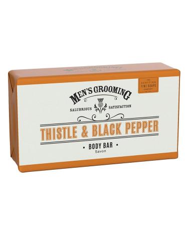 Scottish Fine Soaps - Mens Groomimg - Thistle & Black Pepper Body Bar 220g