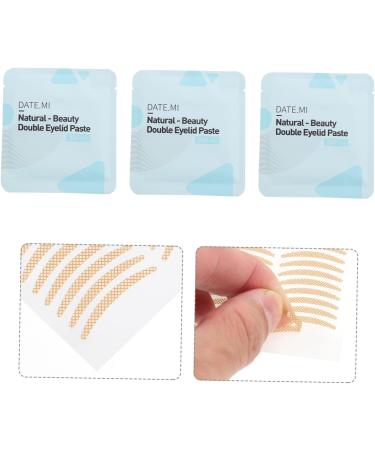 HAPINARY 3 Sets Double Eyelid Sticker Eyelid Lift Strips Mesh Tape Droopy Eyelid Tape Makeup Supplies Eyeball Stickers Eye Makeup Tool No Trace Double Eyelid Artifact Abs 8.2X7.5X0.1CM - Buy Online on SooperMarket.com