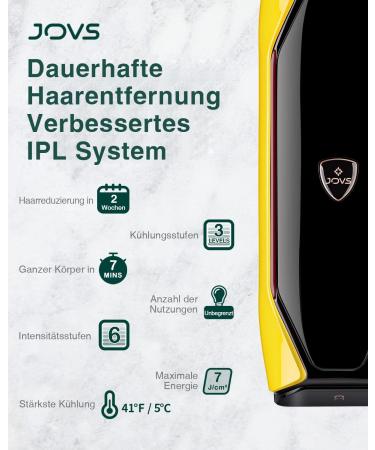 Jovs X IPL Hair Removal Device | Painless 3-in-1 Permanent Solution for Body Face & Intimate Areas | Alternative to Laser for Men & Women - Buy Online on SooperMarket.com