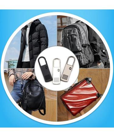 10pcs Metal Zipper Pull Tabs - Durable Zipper Tags for Bags Clothes Coats Jackets & Backpacks | International Shipping - Buy Online on SooperMarket.com