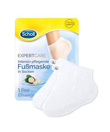 Scholl Expert Care Intensive Care Foot Mask in Socks - 1 Pair of Disposable Socks - Callus Removal 1 Piece (Pack of 1)