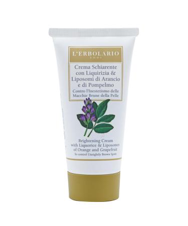 L'Erbolario Brightening Cream - Face Cream for Dark Spots - Vitamin C Increases Skin Radiance - Leaves Skin Soft and Smooth - Provides Moisture for Glowing Finish - Paraben Free - 1.6 oz