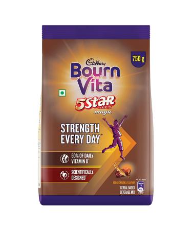 Cadbury Bournvita 5 Star Magic Health Drink 750 gm refill pack