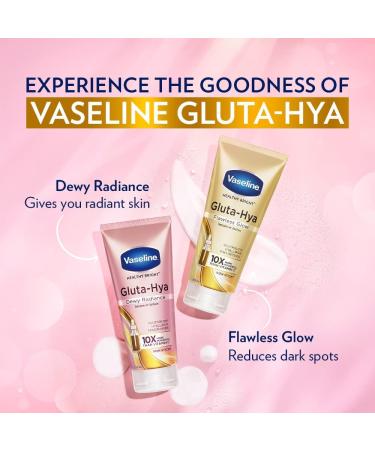 Vaseline Gluta-Hya Flawless Glow 200ml + Vaseline Gluta-Hya Dewy Radiance 200ml - Buy Online on SooperMarket.com