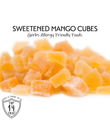 GERBS Dried Mango Cubes 2 LBS - Sweet & Allergy-Free | Vitamin B Boost | Gluten & Peanut Free - Buy Online on SooperMarket.com