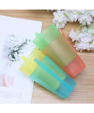 MAGICLULU 4Pcs Kids Sippy Cups with Built-in Straw - BPA-Free Plastic Containers for Milk and Water (Random Color) - Buy Online on SooperMarket.com