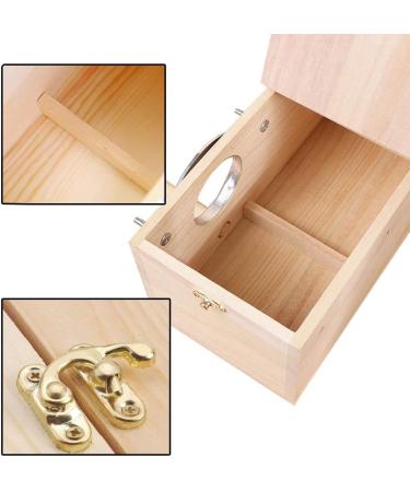 Nesting Box Cage for Parakeets, Budgies, and Small Birds - Coconut Fiber Wood Breeding House with Perch - Ideal for Finch, Canary, Cockatiel, Lovebird, Sparrow - Buy Online on SooperMarket.com