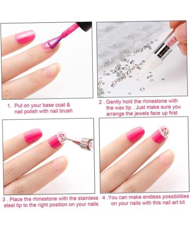 nail art set DIY Nails Rhinestones Nail Art Cosmetics Clothes Design Jewels Diamond Accessories Style4 - Buy Online on SooperMarket.com