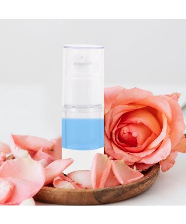 Lurrose 3PCS 15/30/50ml Airless Pump Bottles Press Pump Cosmetics Container Essence Cleanser Emulsion Storage Dispenser for Travel White - Buy Online on SooperMarket.com