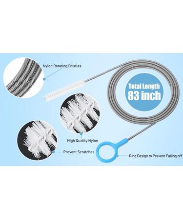 Drain Cleaning Brush Flexible Cleaning Tool Multi-Size Combo Set Flexible Drain Brush Clogging Removal Brush Flex Two-End Long Brush 3 Pack - Unclog Your Sink with Ease - Buy Online on SooperMarket.com