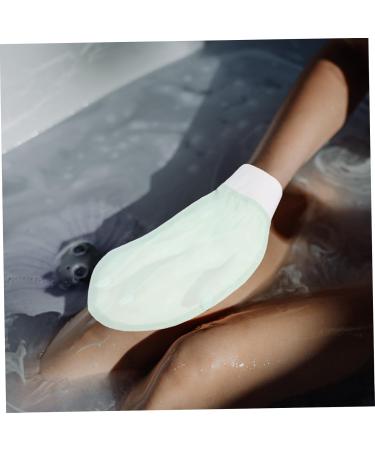Baluue Body Exfoliator Glove - Light Green Bath Scrubber Mitten for Smooth Skin | International Shipping - Buy Online on SooperMarket.com