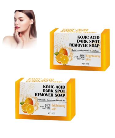 2PC Kojic Acid Soap Lemon Turmeric Kojic Acid Soap Lemon Turmeric Kojic Acid Soap for Body Wash