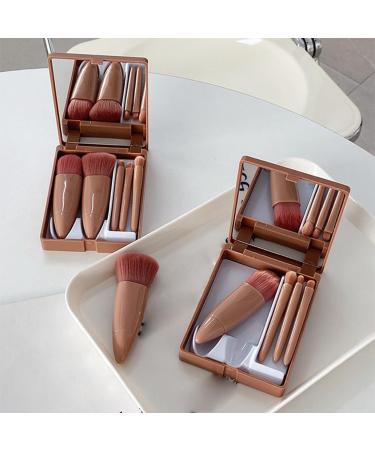 Widybord Mini 5 Makeup Brushes Multifunctional Makeup Brush with Mirror Powder Brush Eye Shadow Brush Blending Brush - Buy Online on SooperMarket.com