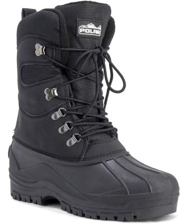 POLAR Men's Snow Hiking Mucker Duck Boots 10 Black - Waterproof Thermal Safety Gear - Buy Online on SooperMarket.com