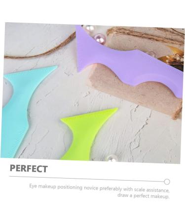 NOLITOY 2pcs Silicone Beauty Ruler Eyeliner Eyebrow Guide Stencils Eyebrow Stencils Aid Blindfold Make up - Buy Online on SooperMarket.com