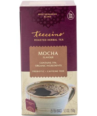 Teeccino Herbal Tea Mocha Rich & Roasted Herbal Tea That s Caffeine Free & Prebiotic for Natural Energy 25 Tea Bags - Buy Online on SooperMarket.com