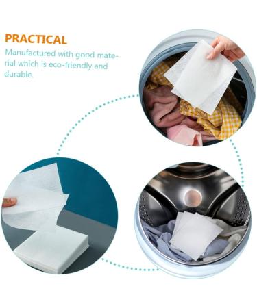 FRCOLOR 72pcs Anti-cross-dyeing Absorbing Film Clothes Washing Supply Dye Paper Washing Color Anti- Dyeing Washing Paper Laundry Cloth Laundry Supplies Concentrate Absorbent Paper White - Buy Online on SooperMarket.com