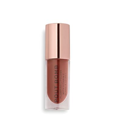 Makeup Revolution Pout Bomb Plumping Gloss  Lip Plumper Gloss To Increase Lip Volume  Contains Vitamin E  Cookie  4.6ml