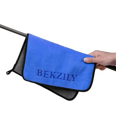 Cuppa billiards Billiard cue Towel - 100% Cotton Black 8-Ball Pool Cue Clean Towel Blue