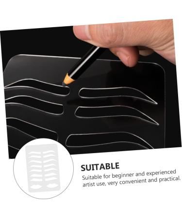 Didiseaon Eyebrow Stencil Plate Brow Template Lip Stencil Brow Practicing Tool Eyebrow Shape - Buy Online on SooperMarket.com
