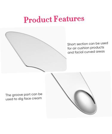 BELLIFFY Makeup Spatula Korean Cosmetics Makeup Mixer Makeup Plate Mixer Scraper Palette Stainless Steel - Buy Online on SooperMarket.com