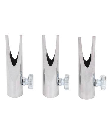 Eyebrow Pencil Sharpening Tool Portable Aluminum Alloy U Shaped Slot Sharpeners with Detachable Cover for Beginners Diverse (Silver)