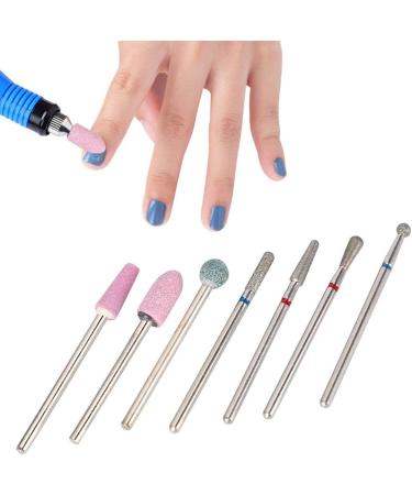Nail Drill Bits High Efficiency Good Stability Manicure Grinding Tips Diamond Sand Wear Resistant for Nail Art Salon(NO.01) - Buy Online on SooperMarket.com