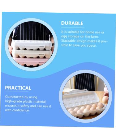 OSALADI 2pcs Storage Box Eggs Container with Lid Picnic Egg Carrier Easter Egg Tray Food Travel Shipping Box - Buy Online on SooperMarket.com