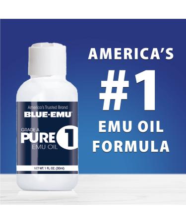 Blue Emu Pure 1 Emu Oil - Deep Hydration Face Body & Hair Oil - 1 oz - International Shipping Available - Buy Online on SooperMarket.com