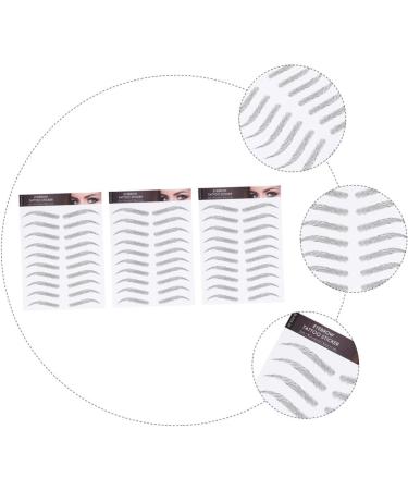 WOFASHPURET 3 Sheets Waterproof Eyebrow Stickers Stickera Peel off Imitation Eyebrow Sticker 3d Modify Cosmetic - Buy Online on SooperMarket.com